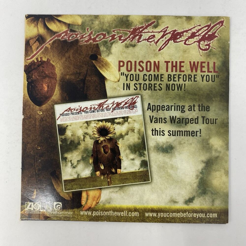 Poison The Well -Marilyn Manson Metallica Opeth Type O Negative Cd Rock